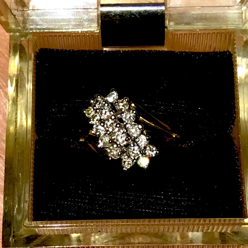 14k gold 1.25 diamond ring